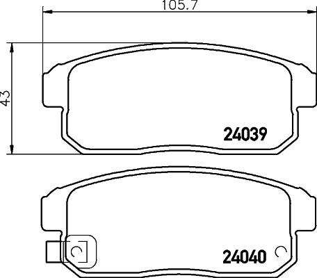 Textar 2403914405 - Гальмівні колодки, дискові гальма autozip.com.ua