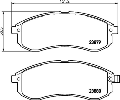 HELLA PAGID 8DB 355 010-281 - Гальмівні колодки, дискові гальма autozip.com.ua