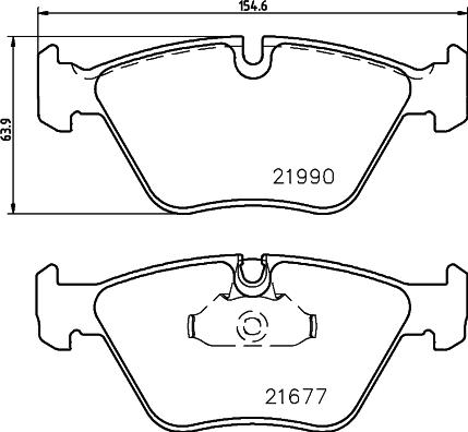 HELLA PAGID 8DB 355 010-711 - Гальмівні колодки, дискові гальма autozip.com.ua