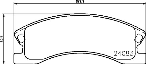 HELLA PAGID 8DB 355 011-541 - Гальмівні колодки, дискові гальма autozip.com.ua