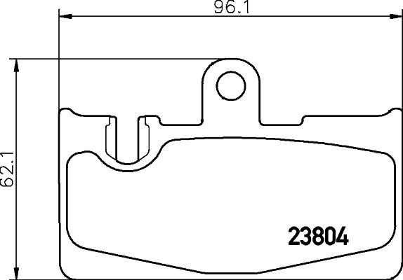 HELLA PAGID 8DB 355 011-661 - Гальмівні колодки, дискові гальма autozip.com.ua