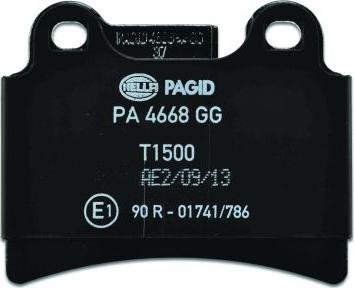 HELLA PAGID 8DB 355 011-861 - Гальмівні колодки, дискові гальма autozip.com.ua