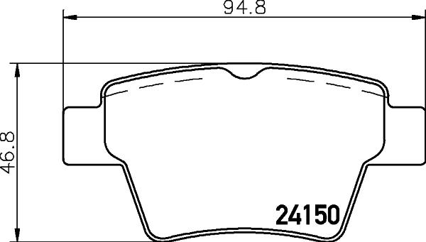 HELLA PAGID 8DB 355 011-821 - Гальмівні колодки, дискові гальма autozip.com.ua