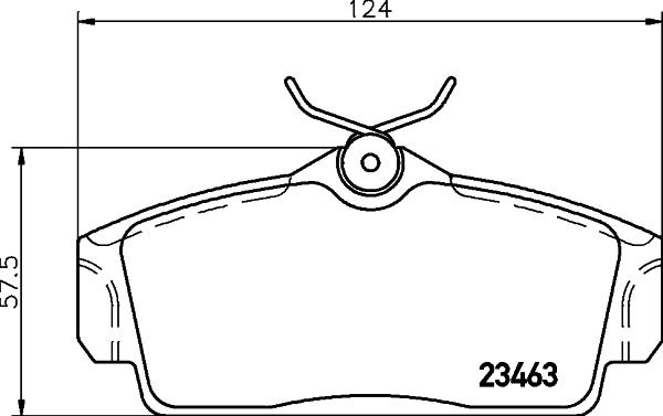 HELLA PAGID 8DB 355 018-441 - Гальмівні колодки, дискові гальма autozip.com.ua