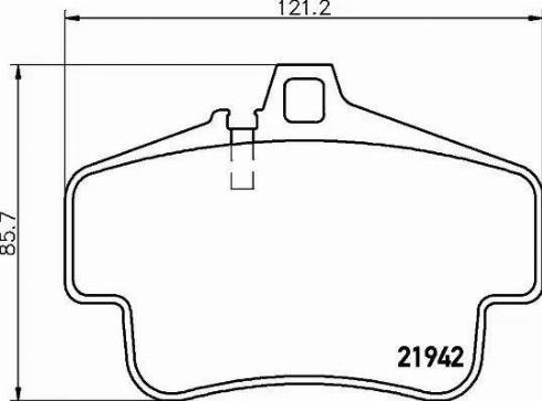 HELLA PAGID 8DB 355 018-461 - Гальмівні колодки, дискові гальма autozip.com.ua