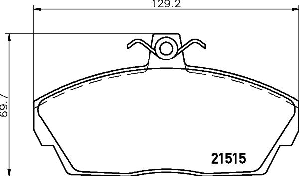 HELLA PAGID 8DB 355 018-431 - Гальмівні колодки, дискові гальма autozip.com.ua