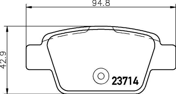 HELLA PAGID 8DB 355 018-851 - Гальмівні колодки, дискові гальма autozip.com.ua