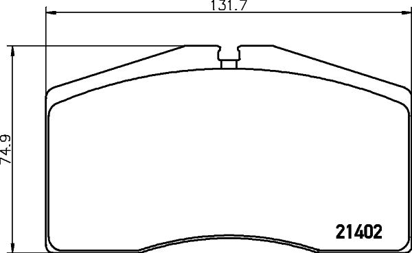 HELLA PAGID 8DB 355 018-301 - Гальмівні колодки, дискові гальма autozip.com.ua