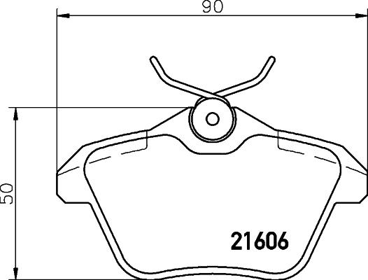 HELLA PAGID 8DB 355 018-291 - Гальмівні колодки, дискові гальма autozip.com.ua