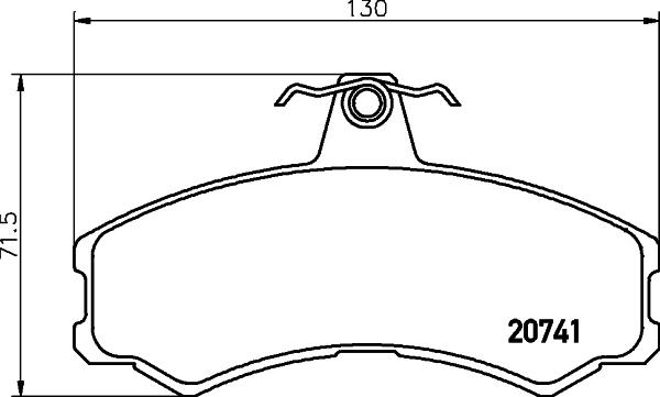 HELLA PAGID 8DB 355 013-441 - Гальмівні колодки, дискові гальма autozip.com.ua