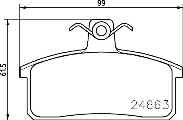 HELLA PAGID 8DB 355 013-451 - Гальмівні колодки, дискові гальма autozip.com.ua