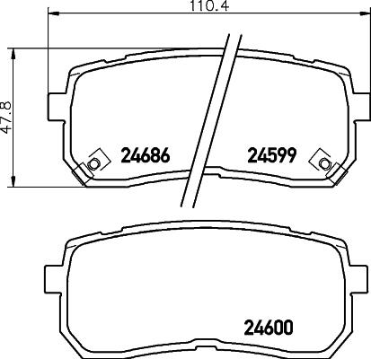 HELLA PAGID 8DB 355 013-551 - Гальмівні колодки, дискові гальма autozip.com.ua