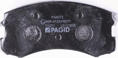 HELLA PAGID 8DB 355 013-071 - Гальмівні колодки, дискові гальма autozip.com.ua