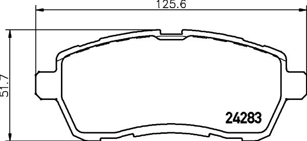 HELLA PAGID 8DB 355 013-211 - Гальмівні колодки, дискові гальма autozip.com.ua