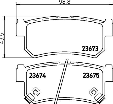 HELLA PAGID 8DB 355 012-501 - Гальмівні колодки, дискові гальма autozip.com.ua