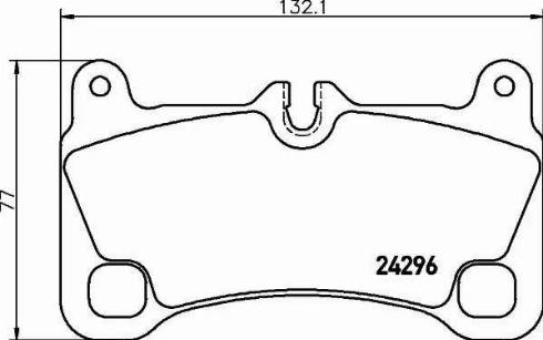 HELLA PAGID 8DB355012651 - Гальмівні колодки, дискові гальма autozip.com.ua