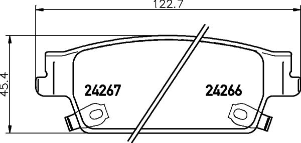 HELLA PAGID 8DB 355 012-231 - Гальмівні колодки, дискові гальма autozip.com.ua