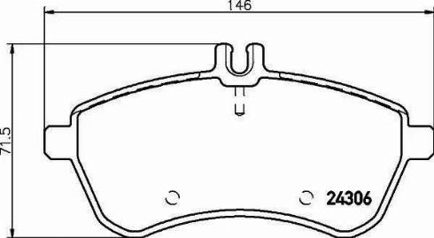 HELLA PAGID 8DB 355 012-751 - Гальмівні колодки, дискові гальма autozip.com.ua