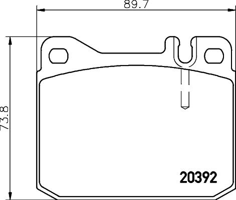 HELLA PAGID 8DB 355 017-481 - Гальмівні колодки, дискові гальма autozip.com.ua