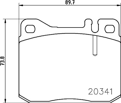 HELLA PAGID 8DB 355 017-431 - Гальмівні колодки, дискові гальма autozip.com.ua