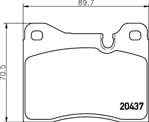 HELLA PAGID 8DB 355 017-561 - Гальмівні колодки, дискові гальма autozip.com.ua