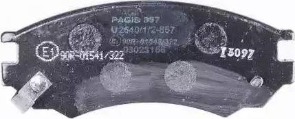HELLA PAGID 8DB 355 017-061 - Гальмівні колодки, дискові гальма autozip.com.ua