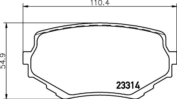 HELLA PAGID 8DB 355 017-181 - Гальмівні колодки, дискові гальма autozip.com.ua