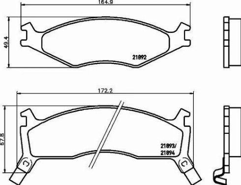 HELLA PAGID 8DB 355 017-301 - Гальмівні колодки, дискові гальма autozip.com.ua