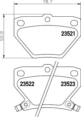 HELLA PAGID 8DB 355 017-221 - Гальмівні колодки, дискові гальма autozip.com.ua