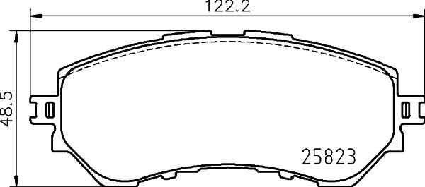 HELLA PAGID 8DB 355 039-561 - Гальмівні колодки, дискові гальма autozip.com.ua