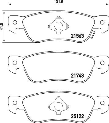 HELLA PAGID 8DB 355 039-661 - Гальмівні колодки, дискові гальма autozip.com.ua