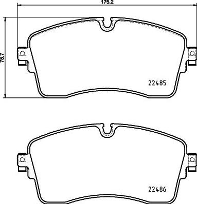 HELLA PAGID 8DB 355 039-321 - Гальмівні колодки, дискові гальма autozip.com.ua