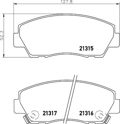 HELLA PAGID 8DB 355 036-981 - Гальмівні колодки, дискові гальма autozip.com.ua