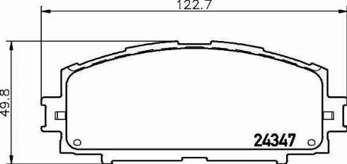 HELLA PAGID 8DB 355 030-181 - Гальмівні колодки, дискові гальма autozip.com.ua