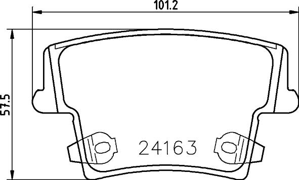 HELLA PAGID 8DB 355 031-131 - Гальмівні колодки, дискові гальма autozip.com.ua