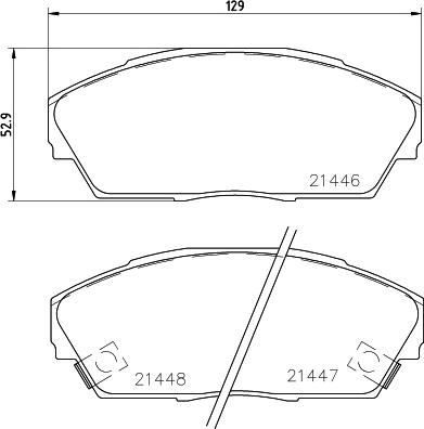 HELLA PAGID 8DB 355 031-741 - Гальмівні колодки, дискові гальма autozip.com.ua