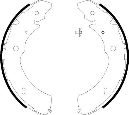 HELLA PAGID 8DB 355 038-031 - Комплект гальм, барабанний механізм autozip.com.ua