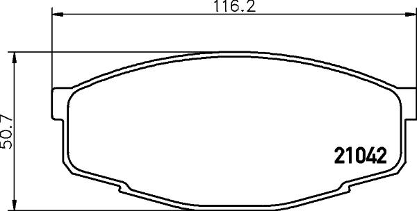 HELLA PAGID 8DB 355 029-241 - Гальмівні колодки, дискові гальма autozip.com.ua