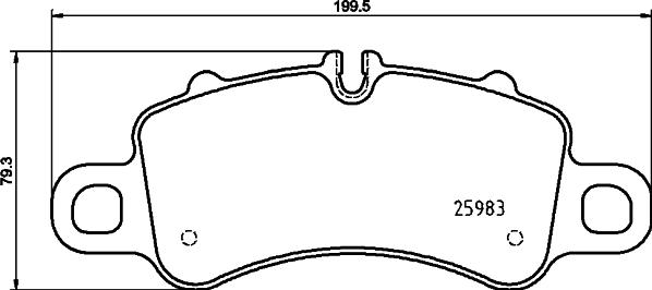 HELLA PAGID 8DB 355 025-601 - Гальмівні колодки, дискові гальма autozip.com.ua