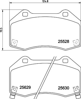 HELLA PAGID 8DB 355 025-871 - Гальмівні колодки, дискові гальма autozip.com.ua