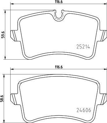 HELLA PAGID 8DB 355 025-311 - Гальмівні колодки, дискові гальма autozip.com.ua