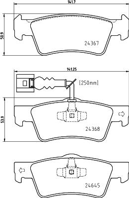 HELLA PAGID 8DB 355 025-761 - Гальмівні колодки, дискові гальма autozip.com.ua