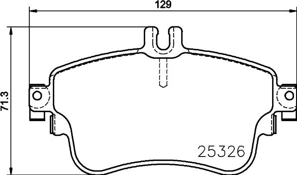 HELLA PAGID 8DB 355 026-491 - Гальмівні колодки, дискові гальма autozip.com.ua