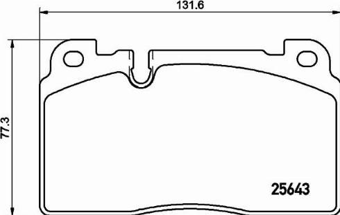 Porsche PAC698151 - Гальмівні колодки, дискові гальма autozip.com.ua