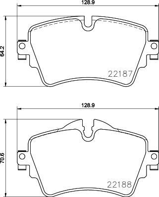 HELLA PAGID 8DB 355 026-641 - Гальмівні колодки, дискові гальма autozip.com.ua