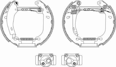 HELLA PAGID 8DB 355 026-031 - Гальмівні колодки, дискові гальма autozip.com.ua