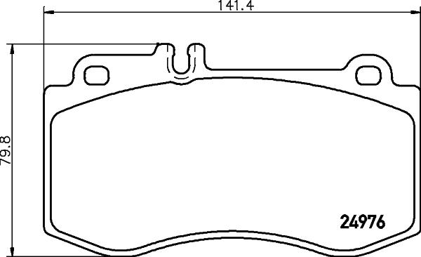 HELLA PAGID 8DB 355 026-331 - Гальмівні колодки, дискові гальма autozip.com.ua