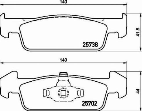 Valeo 9010968 - Гальмівні колодки, дискові гальма autozip.com.ua