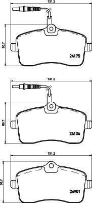 HELLA PAGID 8DB 355 020-671 - Гальмівні колодки, дискові гальма autozip.com.ua