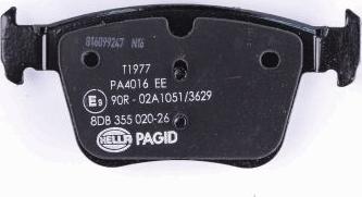 HELLA PAGID 8DB 355 020-261 - Гальмівні колодки зад. VW Golf VII 13- autozip.com.ua